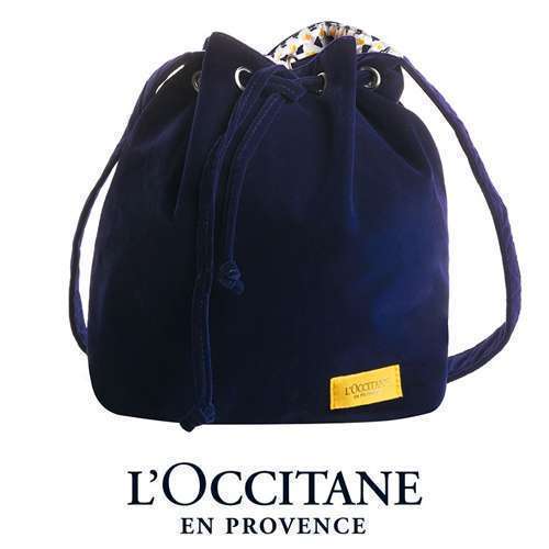 Бархатная сумочка в подарок от L'Occitane в Иль дэ Ботэ